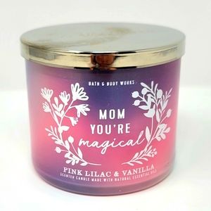 NEW Bath and Body Works 14.5 Oz Scented Candle - Pink Lilac and Vanilla